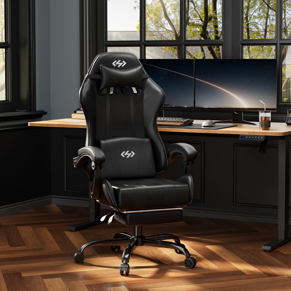 Gaming Chair with Footrest for Comfortable Everyday Seating in Home Office detail image