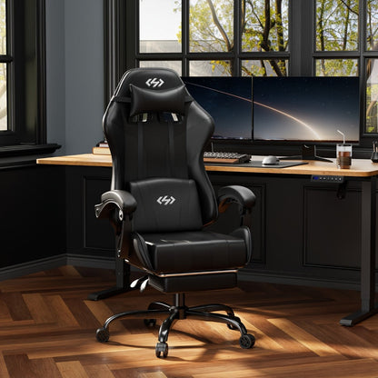 Gaming Chair with Footrest for Comfortable Everyday Seating in Home Office detail image