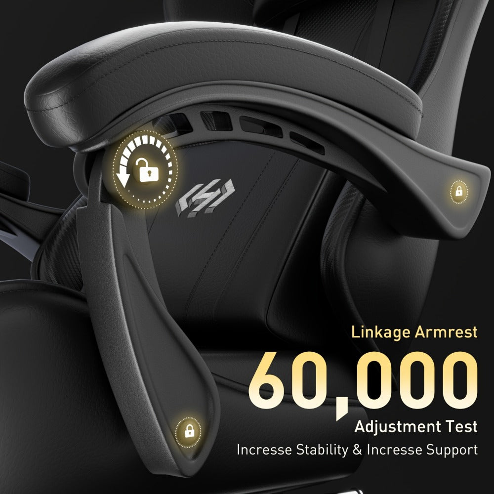 Gaming Chair with Footrest for Comfortable Everyday Seating in Home Office detail image - detail view 8