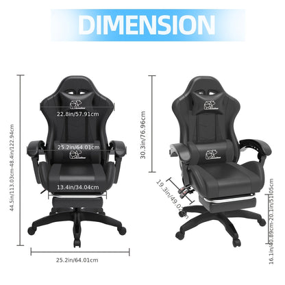 Gaming Chair shown in the Black option