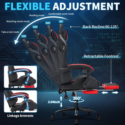 Gaming Chair with High Back, Reclining Computer Chair for Home Office detail image - detail view 13