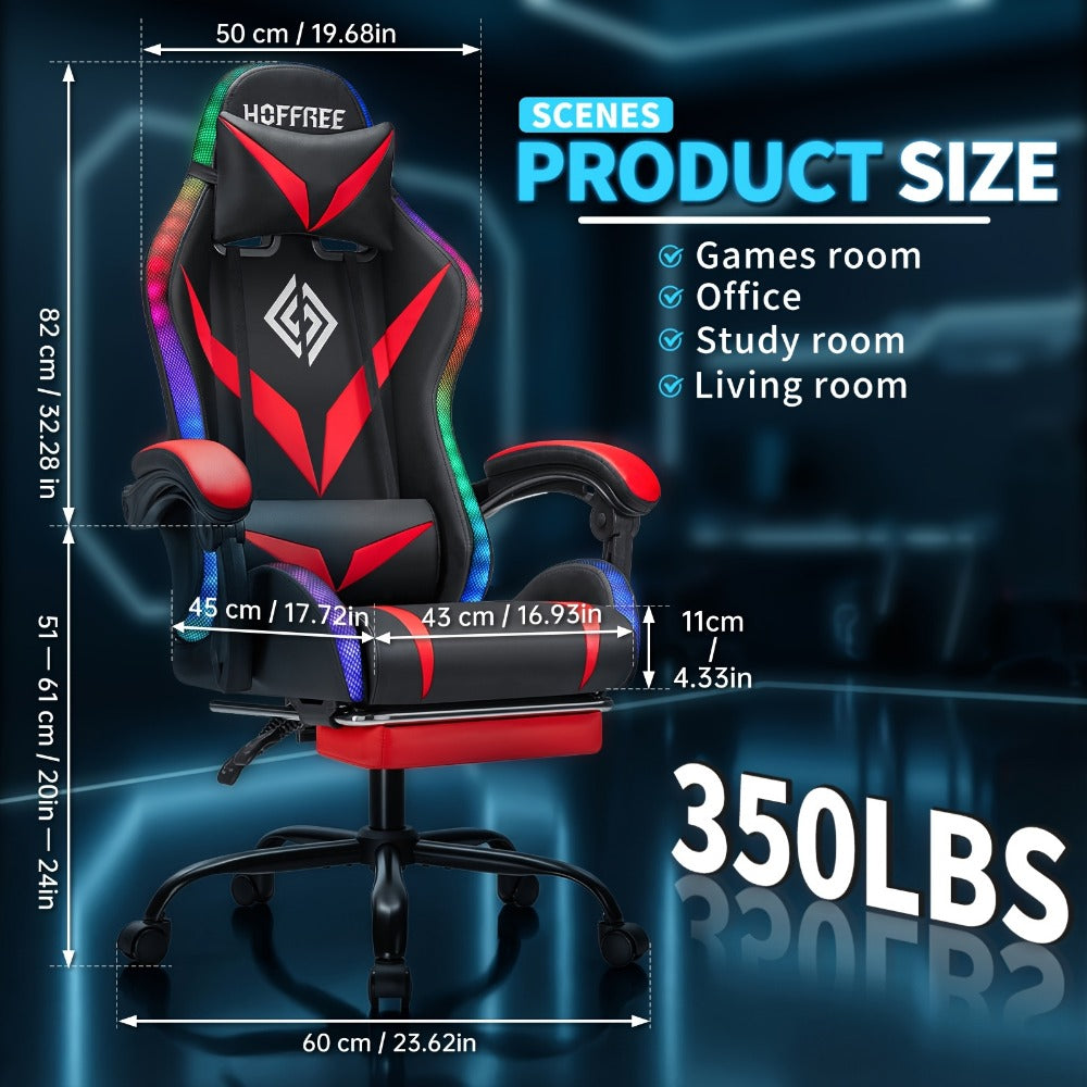Gaming Chair with High Back, Reclining Computer Chair for Home Office detail image - detail view 4