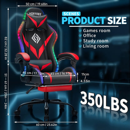 Gaming Chair with High Back, Reclining Computer Chair for Home Office detail image - detail view 4