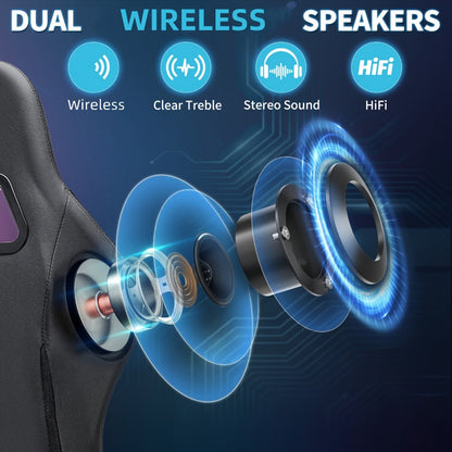 Gaming Chair with High Back, Reclining Computer Chair for Home Office detail image - detail view 8