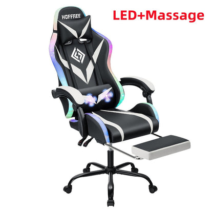 Gaming Chair with LED Lighting, Ergonomic Video Game Chair for Home Office detail image - detail view 6