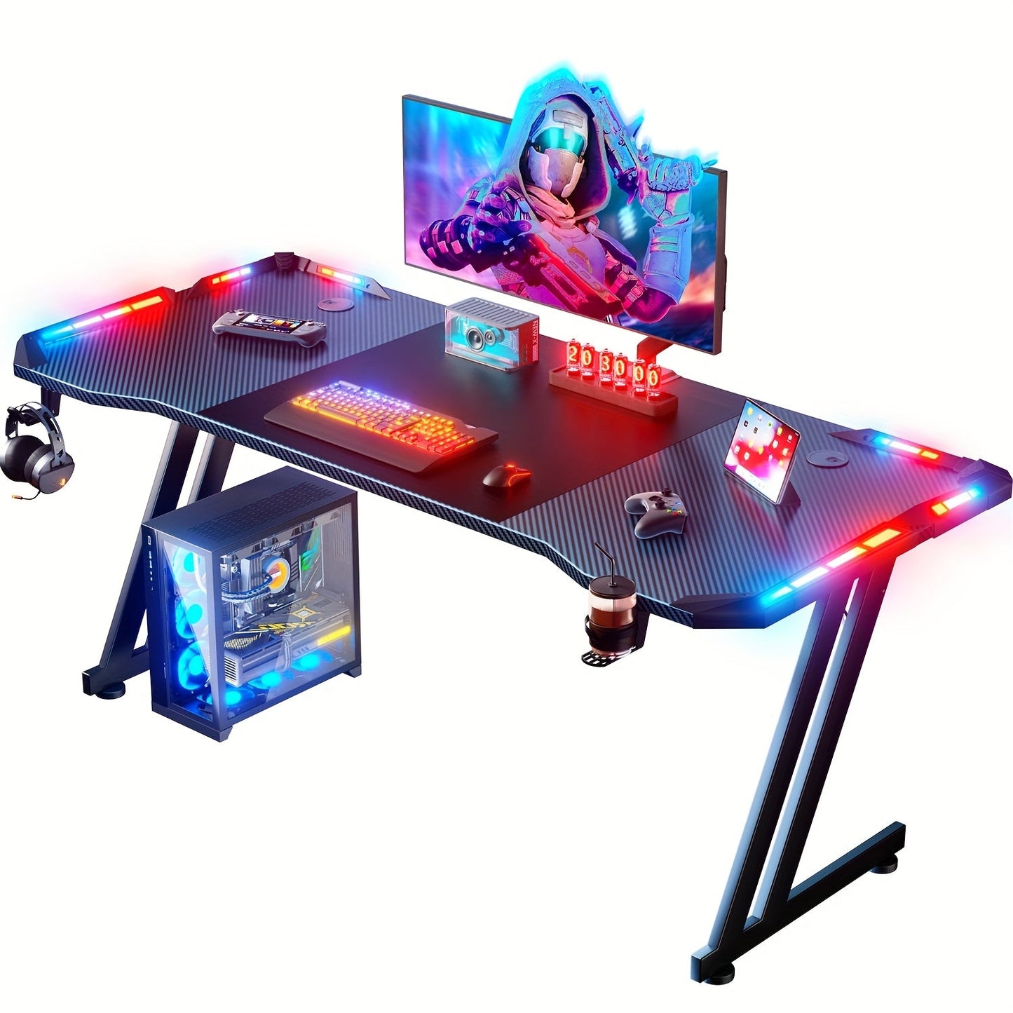 Gaming Desk shown in the 63 Inches option