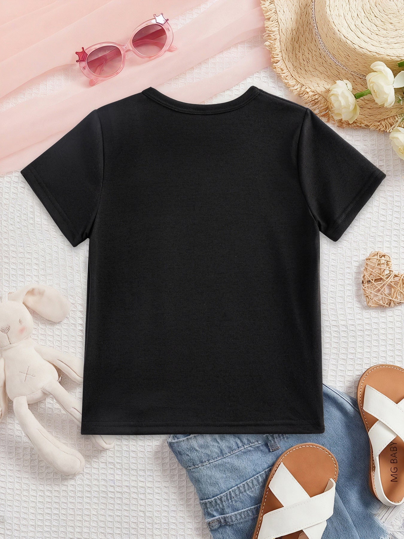 Girls' Bow Detail T-Shirt - Short Sleeve detail image - detail view 8