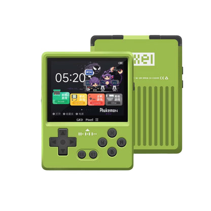GKD Pixel 2 CNC Aluminum Retro Handheld Game Console 2.4-Inch IPS Full-Lamination OTG Vibration Feedback 64GB Preloaded Games Premium Metal Pocket Gaming Gift