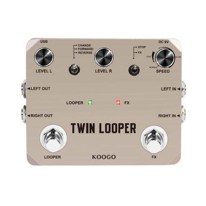 Guitar Effects Pedal, USB, Adjustable, Looper for Electric Guitar Or Bass Tone Shaping detail image - detail view 4