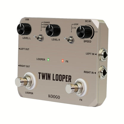 Guitar Effects Pedal, USB, Adjustable, Looper for Electric Guitar Or Bass Tone Shaping detail image - detail view 7