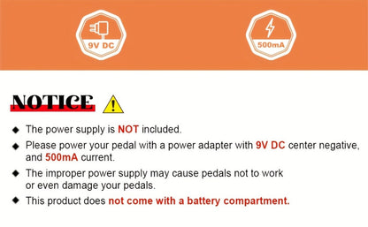Guitar Effects Pedal, USB, Adjustable, Looper for Electric Guitar Or Bass Tone Shaping detail image - detail view 8
