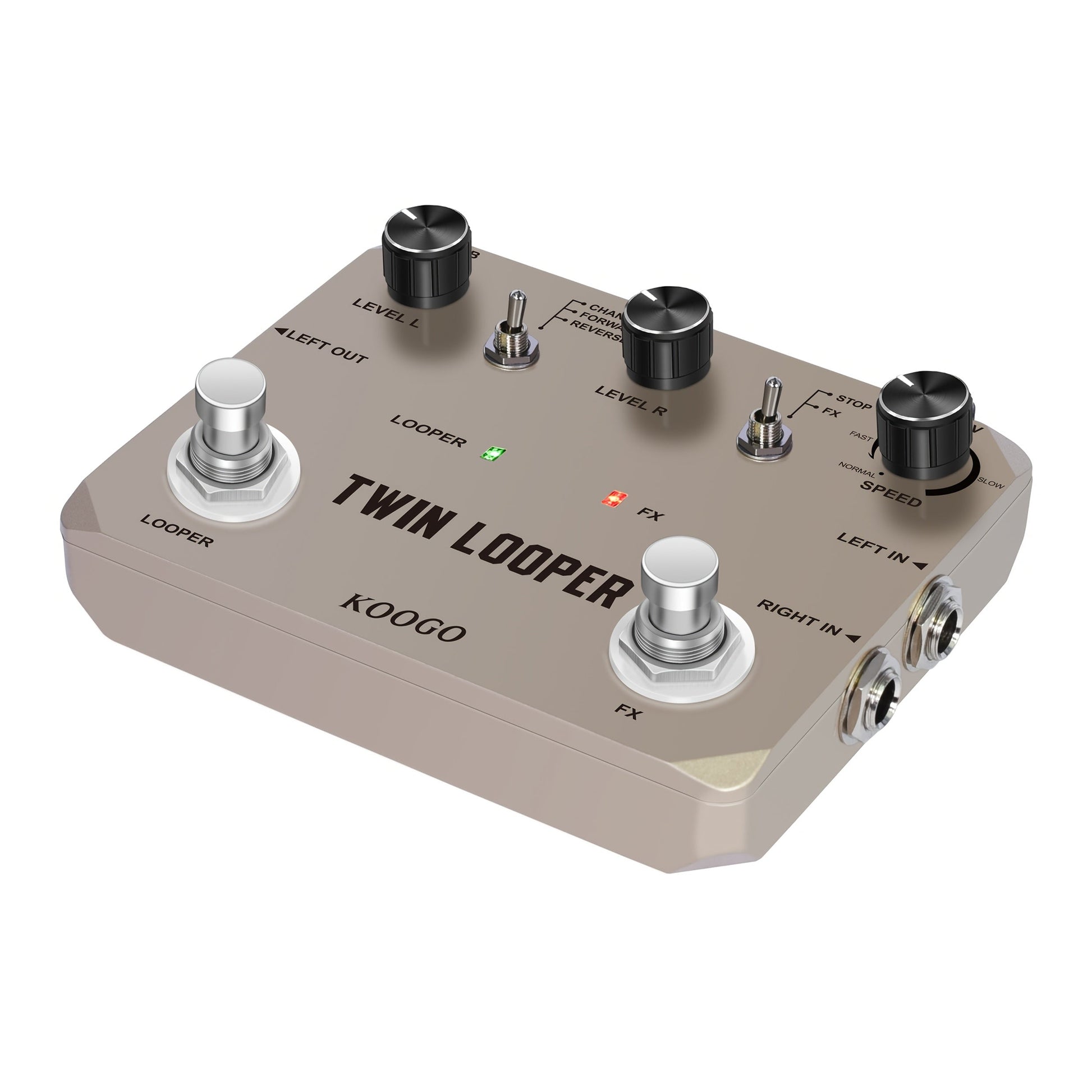 Guitar Effects Pedal shown in the Looper pedal option