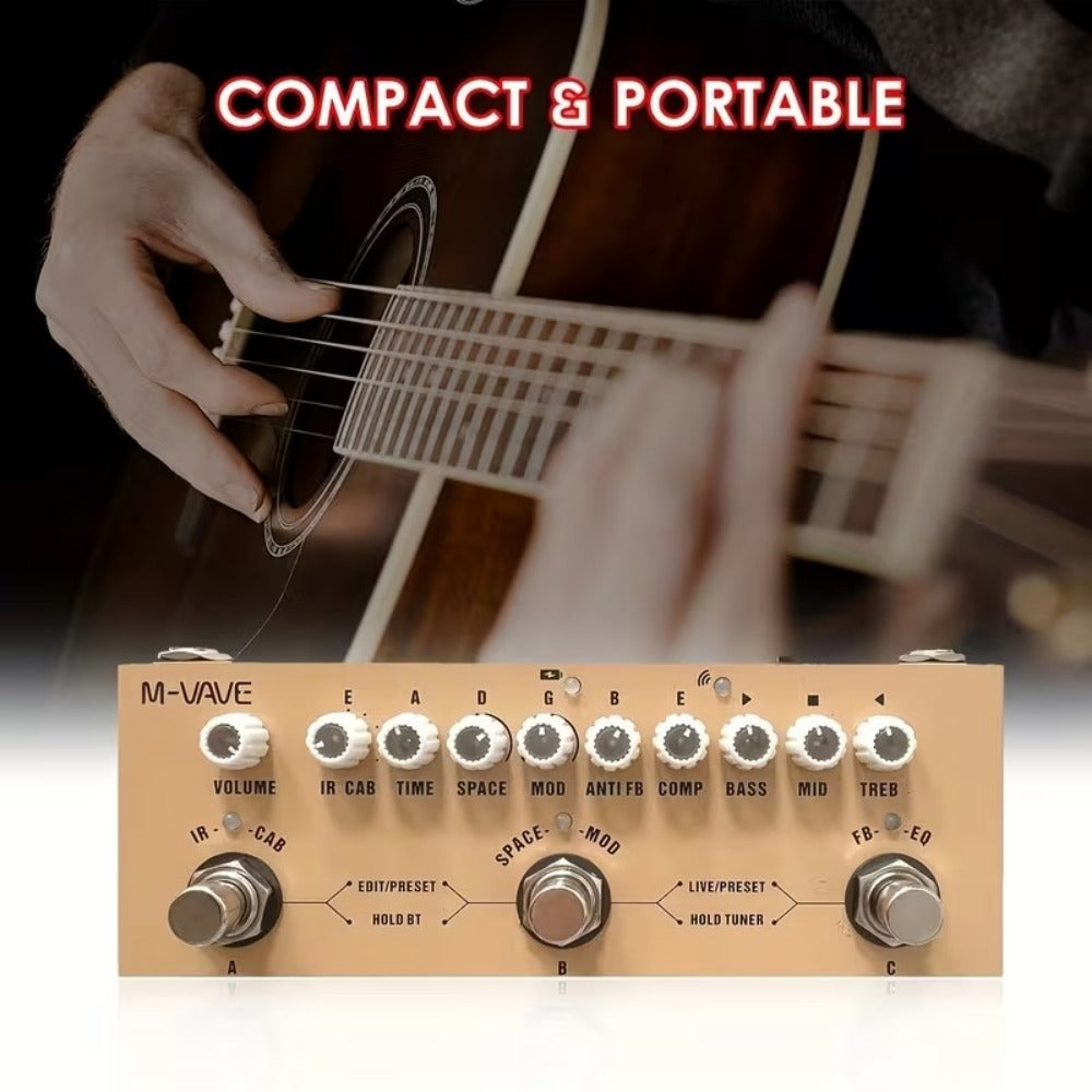 Guitar Multi-Effects Processor, Wireless, USB, M-VAVE for Guitar Or Bass Tone Shaping detail image - detail view 10