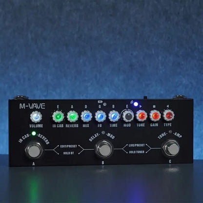 Guitar Multi-Effects Processor, Wireless, USB, M-VAVE for Guitar Or Bass Tone Shaping detail image - detail view 14