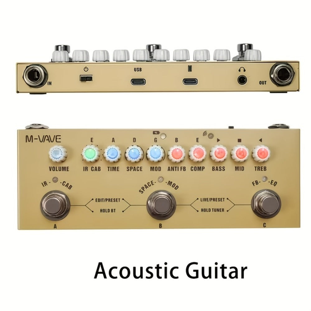 Guitar Multi-Effects Processor, Wireless, USB, M-VAVE for Guitar Or Bass Tone Shaping detail image - detail view 15