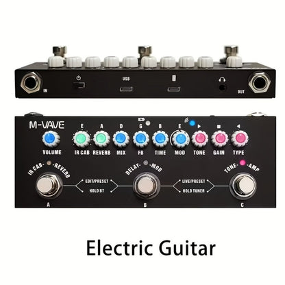 Guitar Multi-Effects Processor, Wireless, USB, M-VAVE for Guitar Or Bass Tone Shaping detail image - detail view 3