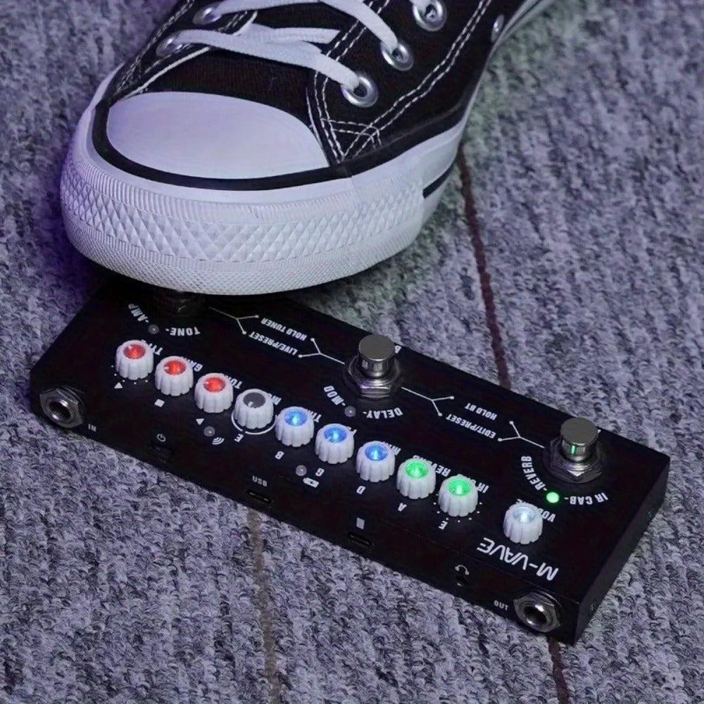 Guitar Multi-Effects Processor, Wireless, USB, M-VAVE for Guitar Or Bass Tone Shaping detail image - detail view 7