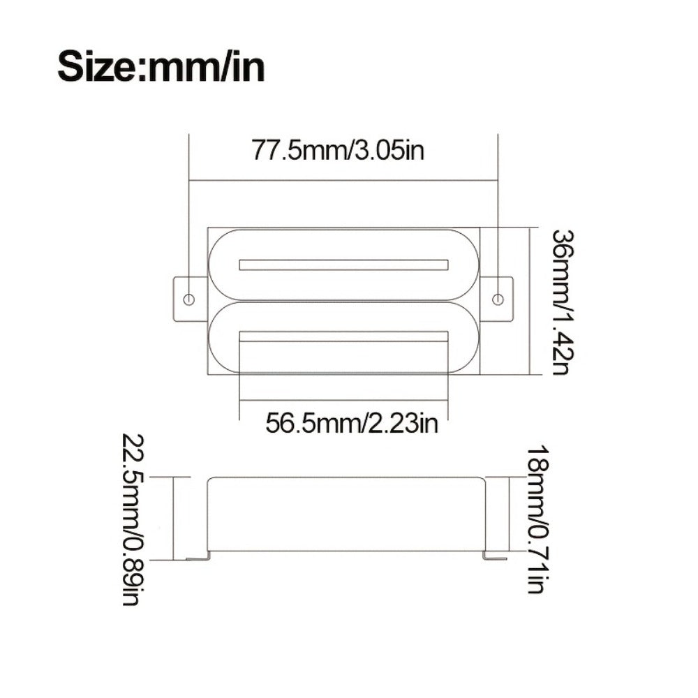 Guitar Replacement Part, 1pc, 57mm, Electric, Humbucker for Guitar Repair detail image - detail view 13