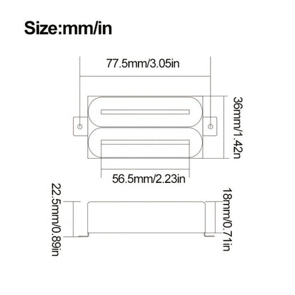 Guitar Replacement Part, 1pc, 57mm, Electric, Humbucker for Guitar Repair detail image - detail view 13