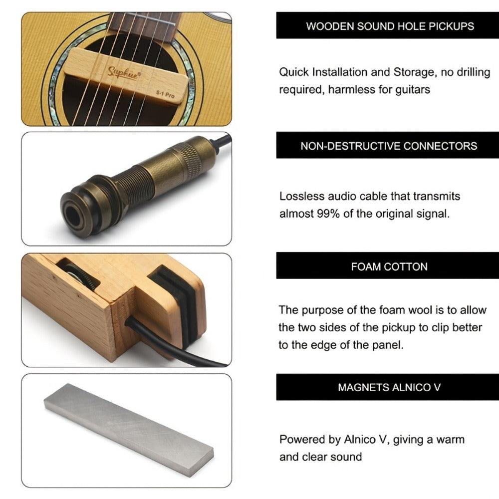 Guitar Replacement Part, 6.35mm, Saphue, S1-Pro, Professional for Guitar Repair detail image - detail view 5