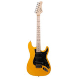 Orange electric guitar