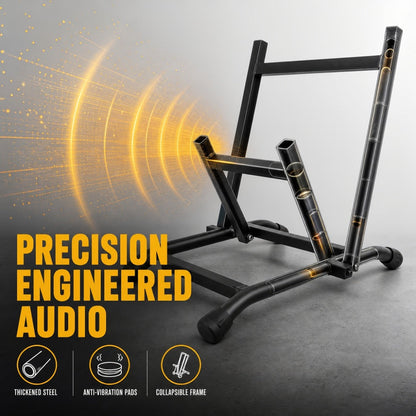 Guitar Stand, Foldable, Amp, Heavy, Duty for Holding And Displaying Guitars detail image - detail view 6