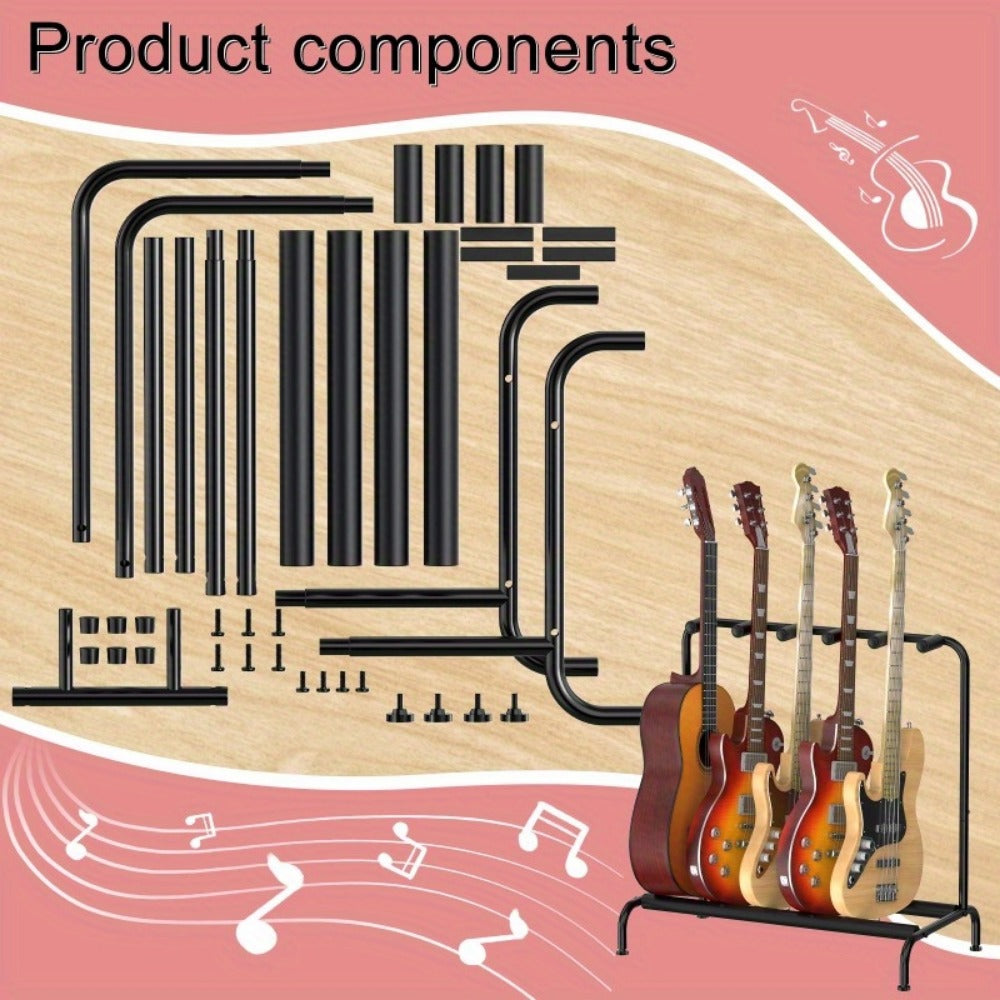Guitar Stand, Holds, Guitars, Sturdy for Holding And Displaying Guitars detail image - detail view 15