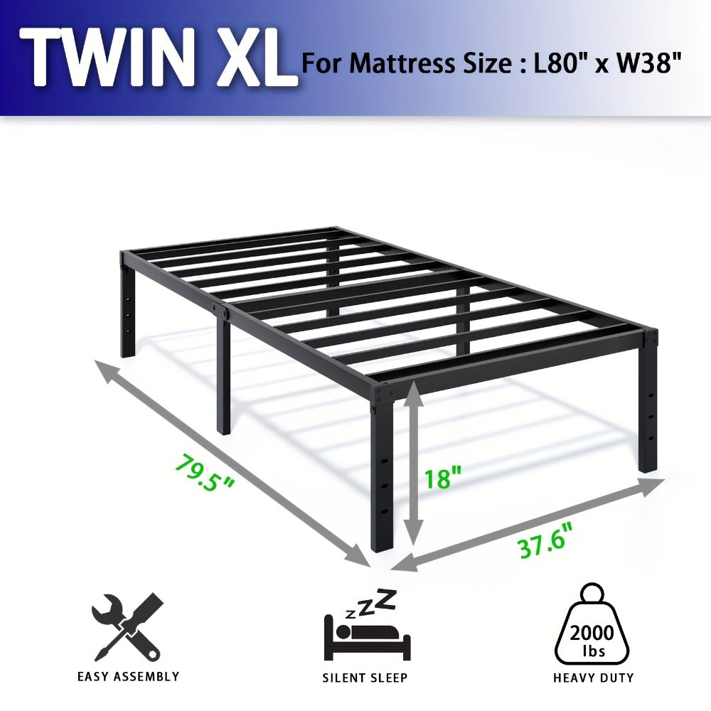 Heavy-Duty Metal Bed Frame with No Box Spring Needed for Bedroom detail image - detail view 18