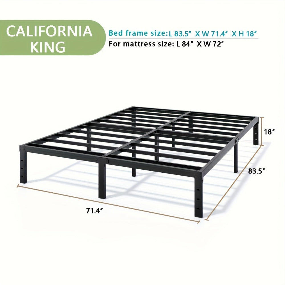 Heavy-Duty Metal Bed Frame with No Box Spring Needed for Bedroom detail image - detail view 26