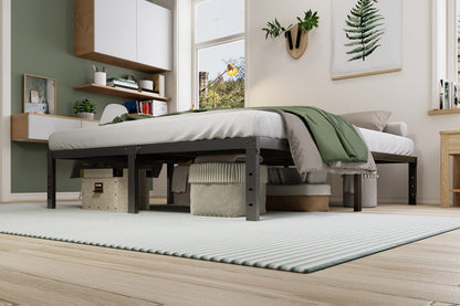 Heavy-Duty Metal Bed Frame with No Box Spring Needed for Bedroom detail image - detail view 28