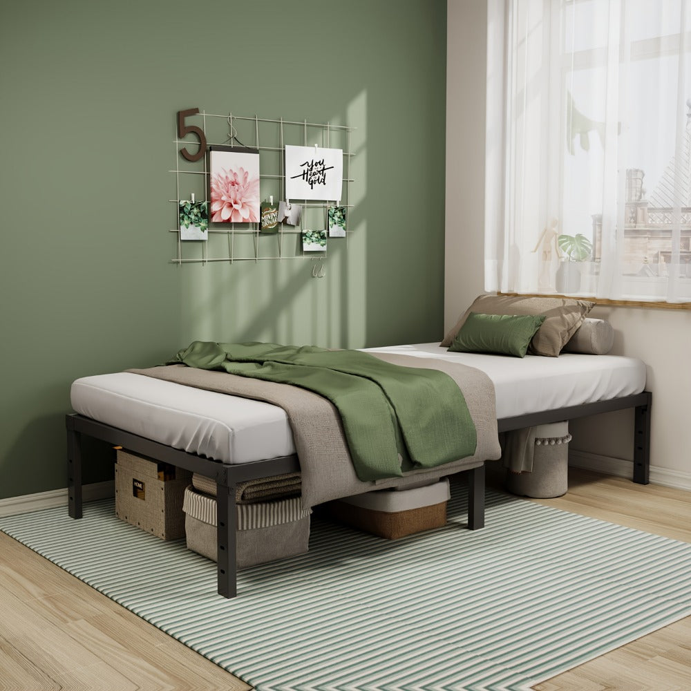 Heavy-Duty Metal Bed Frame with No Box Spring Needed for Bedroom detail image - detail view 6