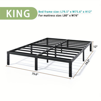 Bed Frame shown in the KING, 12inch option