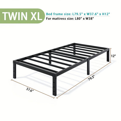Bed Frame shown in the TWIN XL, 12inch option