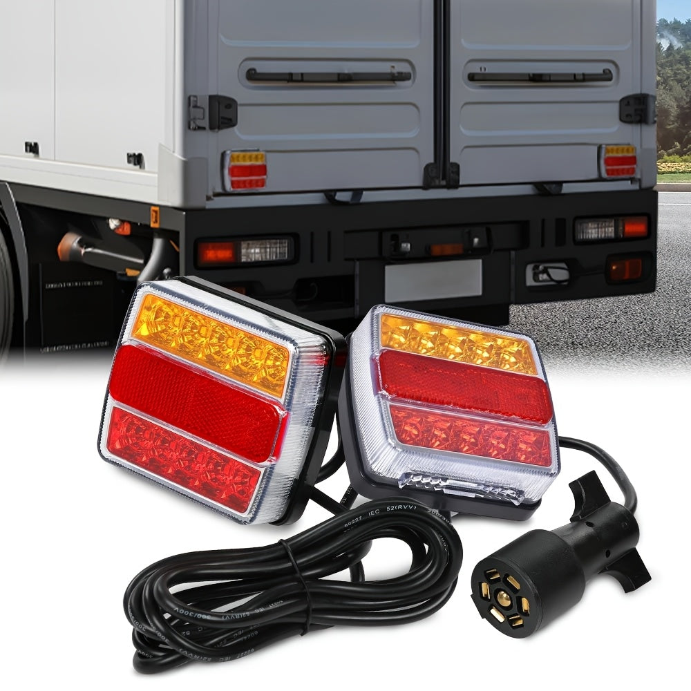 2/ 5 LED Magnetic Trailer Towing Lights Wire Trailer Lights Kit