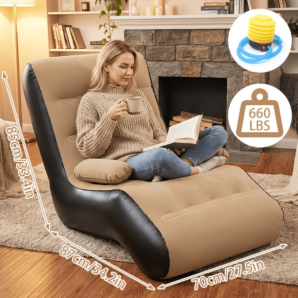Inflatable Furniture with Armrests and Waterproof Protection for Living Room detail image - detail view 3
