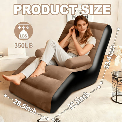 Inflatable Furniture with Armrests and Waterproof Protection for Living Room detail image - detail view 5