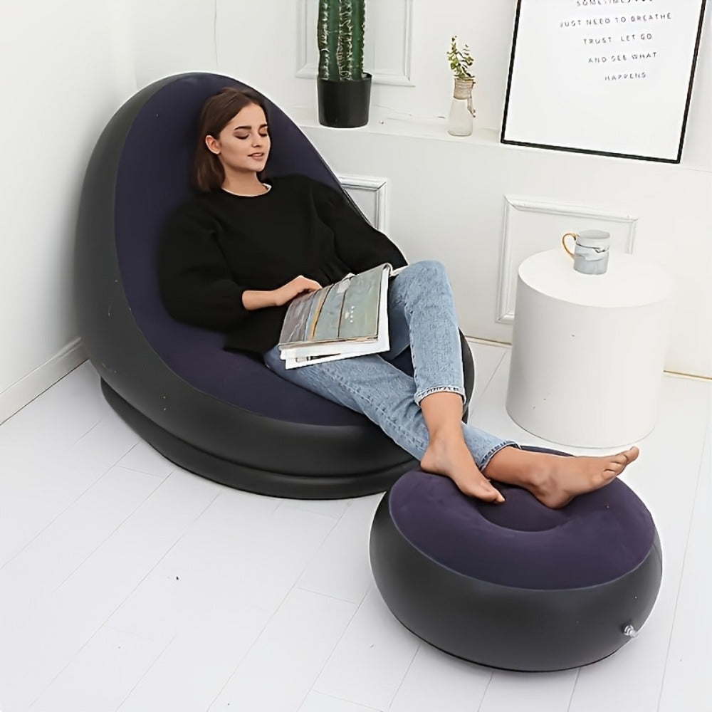 Inflatable Sofa with Tool-Free Assembly and Multiple Color Options detail image - detail view 12