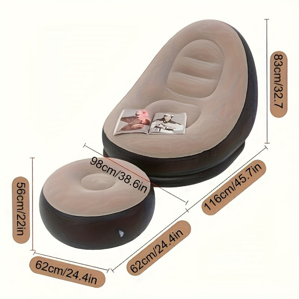 Inflatable Sofa with Tool-Free Assembly and Multiple Color Options detail image - detail view 4