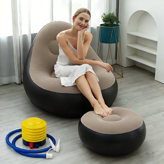 Inflatable Sofa, Inflatable Leisure Sofa Portable Lounge Chair for Living Room Office shown in the main product view