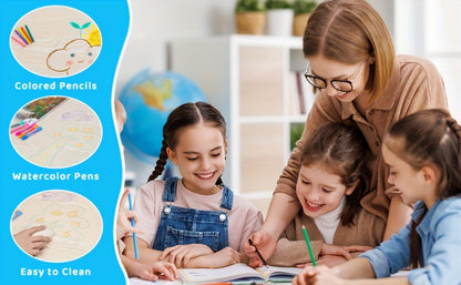 Kids Activity Table Set with Adjustable Height for Kids' Room detail image - detail view 11