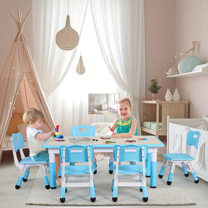 Kids Activity Table Set with Adjustable Height for Kids' Room detail image - detail view 4