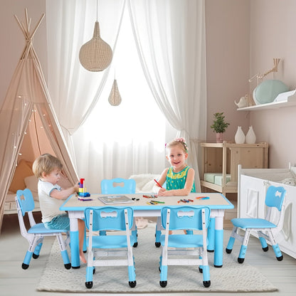 Kids Activity Table Set with Adjustable Height for Kids' Room detail image - detail view 7