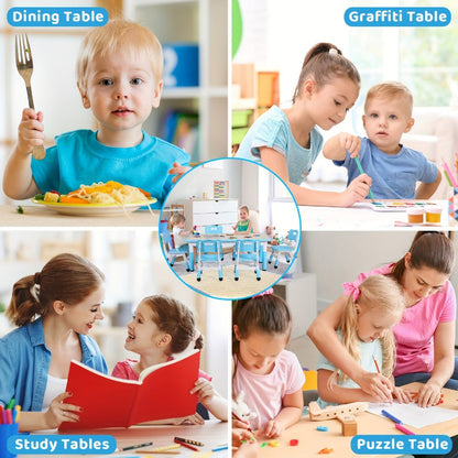 Kids Activity Table Set with Adjustable Height for Kids' Room detail image - detail view 8