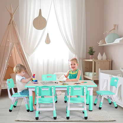 Kids Activity Table Set shown in the Light Green option