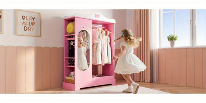 Kids Armoire with Open Shelves for Practical Everyday Home Use in Kids' Room detail image - detail view 12