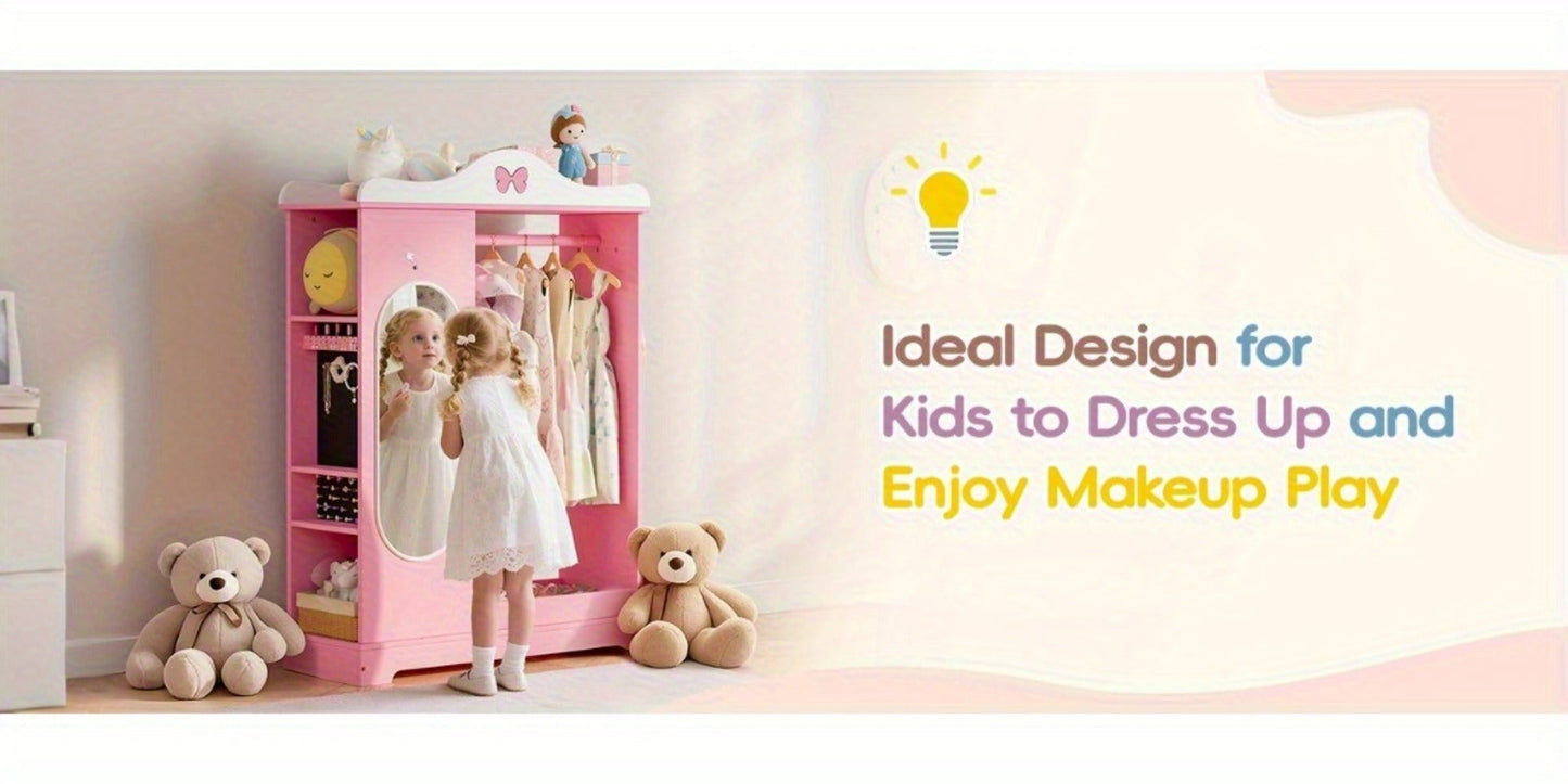 Kids Armoire with Open Shelves for Practical Everyday Home Use in Kids' Room detail image - detail view 15