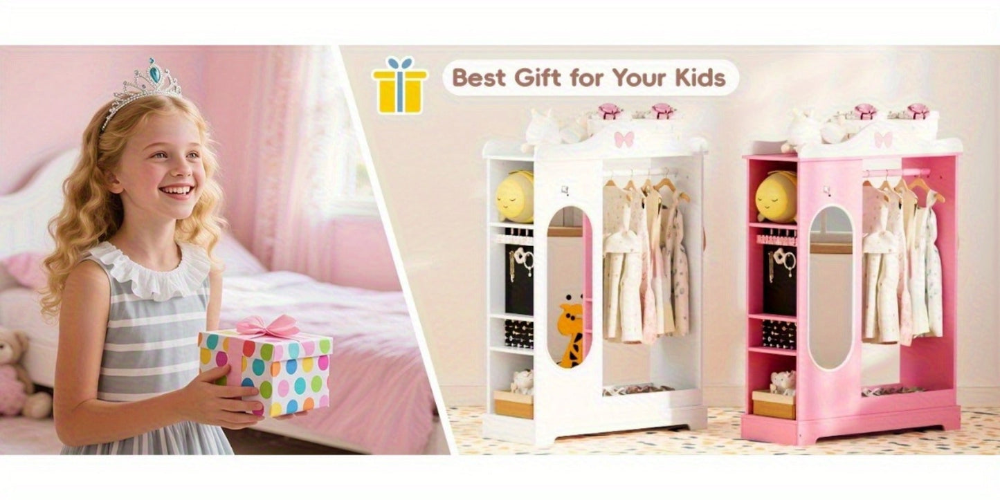 Kids Armoire with Open Shelves for Practical Everyday Home Use in Kids' Room detail image - detail view 16