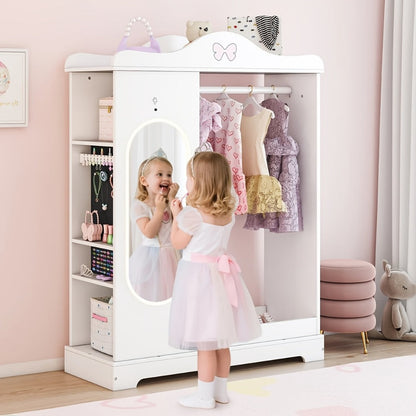 Kids Armoire with Open Shelves for Practical Everyday Home Use in Kids' Room detail image - detail view 8