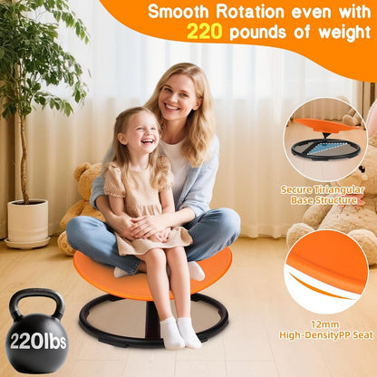 Kids Balance Stool with 360° Swivel for Comfortable Everyday Seating in Kids' Room detail image - detail view 11