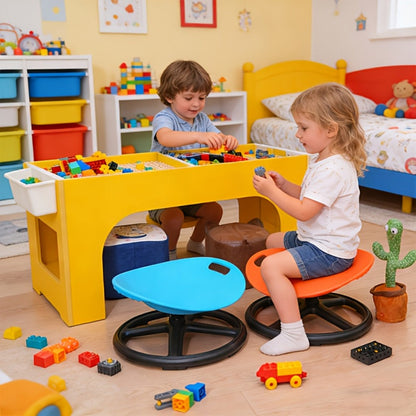 Kids Balance Stool with 360° Swivel for Comfortable Everyday Seating in Kids' Room detail image - detail view 13